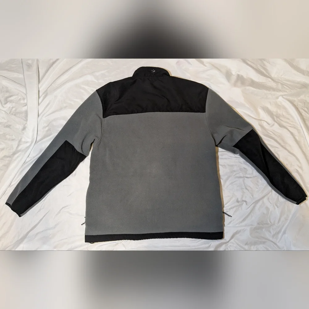 IZOD PerformX PFX Men's Fleece Gray And‎ Black Jacket Size Large